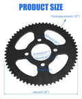 Go Kart 60 Tooth Rear Drive Sprocket Hub With One Inch Bore And One Quarter Inch Keyway Four Hole Mount Heavy Duty Silver Fits Most Go Karts With One Inch Live Axles Works With 35 Chain size dimensions
