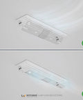 Adjustable AC Air Deflector Grille, Extends From 24 To 43 Inches, 360 Degree Rotatable Vent Shield, Clear Transparent Design