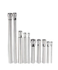 Pro Shop Grade CNC Metric ER Collet Chucks M Type Sizes 10 To 32, metal body, showing various sizes for heavy load precision work.