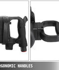 1 Inch Pneumatic Air Impact Wrench Heavy Duty Muscle Knocks Loose Rusty Nuts Quick With 5800 Nm Max Torque And 4000 Rpm Motor ergonomic handles for comfort and control
