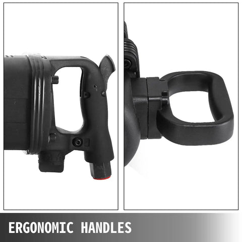 1 Inch Pneumatic Air Impact Wrench Heavy Duty Muscle Knocks Loose Rusty Nuts Quick With 5800 Nm Max Torque And 4000 Rpm Motor ergonomic handles for comfort and control