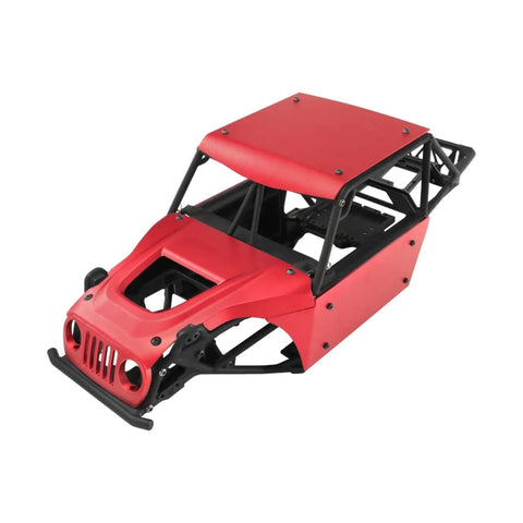 Red Aluminum Roll Cage Body Panel Kit For 1/10 Scale RC Cars, Vanquish H10 RTR Upgrade, Boosts Stability And Track Performance