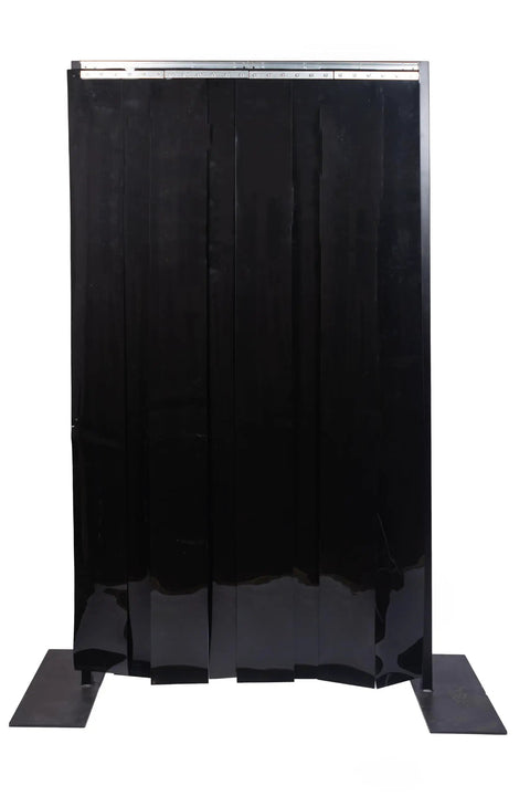 Open Door Strip Curtain Kit For 36 Inch Wide By 78 Inch High Openings, Clear PVC Strips 6 Inch Wide, 0.06 Inch Thick, 66 Percent Overlap, Universal Hanger, Pre Punched, Ready To Hang, NSF USDA Approved