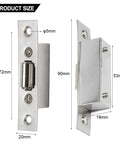 Stainless Steel Cabinet Roller Catch With Spring Ball Latch For Wooden Closet And Cupboard Doors Includes Screws Size Details