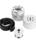 Thinking Process: aluminum and black alternator pulley kit with V-belt grooves for 351C engine drive alignment