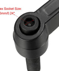 Straight Up Heavy Duty M12 X 40mm Quick Release Clamping Lever Handle with visible 6mm hex socket for secure setups.