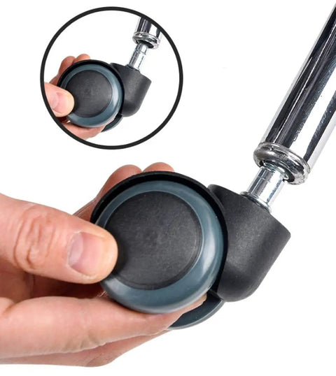 Premium Silent Office Chair Casters With 360 Swivel Spin, 2 Inch Pu Tread Wheels That Glide Smooth As Butter On Hardwood Floors, Zero Squeaks Or Scratches For Stress Free Work Calls And Relaxed Gaming Sessions Includes Five