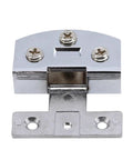 Shower Door Hinge Set For 5-9mm Glass That Holds Up Like A Boss stainless steel pivot hinge close-up view