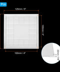 Solid Core 4x4 Inch Removable Hinged Access Panel, 2 Pack ABS Plastic Drywall Hole Cover dimensions 125x125mm crisp white