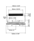 Heavy Duty Spring Loaded Pull Handles With PVC Grip For Tool Boxes And Cases 10 Pack Surface Mounted 110 Lb Load Per Unit dimensions