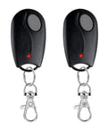 Garage Door Opener Remote For Linear Megacode ACT-31B 318MHz 1 Channel Replacement Remote Control 2 Pack, black key fob with keychain clip