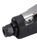 Close-up of the connector on the Straight Up Heavy Duty 90 Degree Air Angle Die Grinder Real Deal 12000 RPM Pneumatic Grinding Tool.