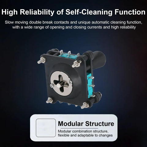 4 Position Joystick Switch Controller With 4NO Momentary Contacts, 600V Panel Mount CV4-YQ-04R2G with modular structure