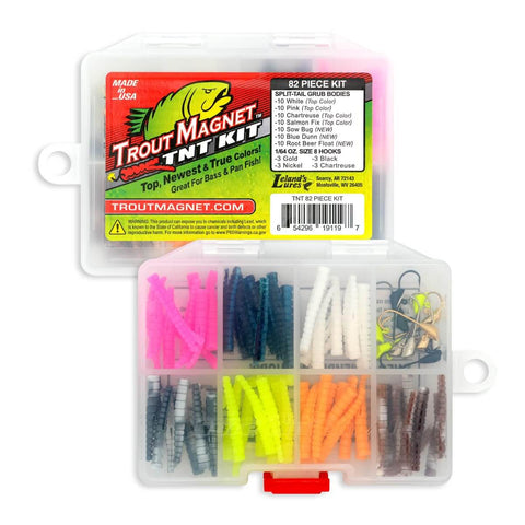 82-piece trout lure kit Soft Lures & Jig Heads ✓