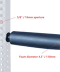 Single Leg Squat Roller For Power Rack And Squat Rack Attachments, Nordic Hamstring Curl Tool, Foam Diameter 4.3 Inch
