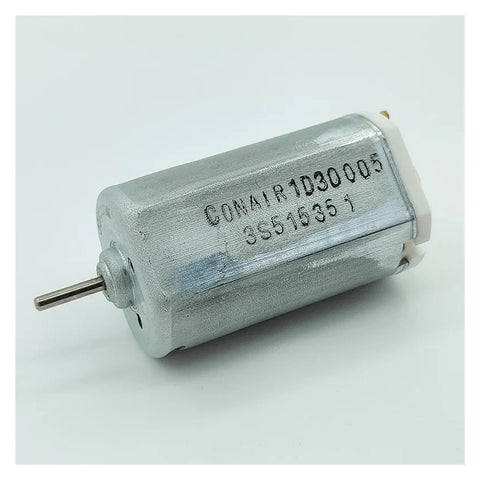 Heavy Duty DC 120V Electric Motor With Beefy Torque Output Runs Ultra Smooth Low Noise Design Built Like A Tank With Dust Resistant Housing For Non Stop Industrial Grind, showing compact metal casing and shaft.