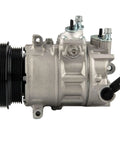 Side view of AC Compressor For VW Jetta Golf Passat Beetle Rabbit 2.5L 2005-2014 TT RS Quattro 2012-2013 OE CO4574J Replacement