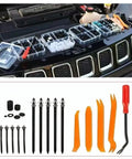 Dodge Charger VII LD Bumper Clips Kit 845Pcs Heavy Duty Fasteners For Door Panels And Interior Trim Replacement With Tough Plastic And Metal Retainers Easy Removal And Durable Build, assorted clips and trim tools
