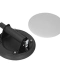 Heavy Duty Air Pump Vacuum Suction Cup With Quick Release Valve For Tile Glass Lifting, black rubber cup and aluminum frame.