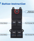 Acura MDX Front Left Driver Side Master Window Switch Power Control Button Direct Fit Plug And Play Replacement For 2007 2008