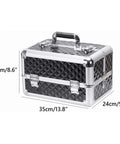 Three Layer Aluminum Toolbox Built Tough With Folding Design And Four Lift Trays For Easy Access Roomy Storage Lightweight Portable
