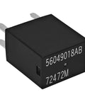Close-up of Beefy 30A 12VDC 5 Pin Automotive Relay, black casing, part of a pack of 4 for Chrysler Dodge Jeep, with overload protection.
