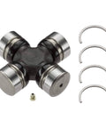 Greaseable Super Strength Universal Joint For Jeep Wrangler with steel construction and clips.