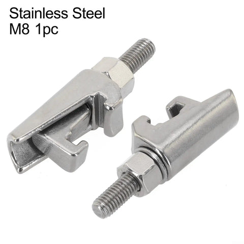 Heavy Duty M8 Double Jaw C Clip Caliper Hook Screwclamp Forged From Knockout 304 Stainless Steel With Badass Corrosion Resistance for secure assembly.