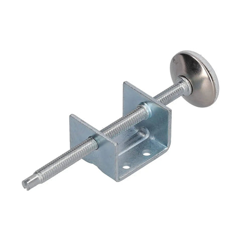 Adjustable Furniture Feet Leveling Kit With Iron And Plastic Build No Wobble Screw Mounted Nut Leveler For Beds Cabinets And Wardrobes