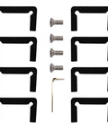 Pinnacle 045 Series Glass To Glass Standard Hinge In Antique Brass Model 135186 hardware set including screws and brackets