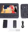 Smart Video Doorbell With 4.3 Inch Display, Bluetooth Doorbell Camera, 2 Way Audio Intercom, shown with accessories