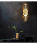 UHRLGHS Modern Bubble Crystal LED Wall Lamps Bathroom Dresser Living Room Bedroom d/Silver Wall Sconces Indoor Decor Lighting Lustres,Gold-Warm White, elegant wall sconce design