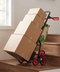 Slip Resistant Stair Climbing Cart Heavy Duty With Folding Ergonomic Hand Truck For Movers And Couriers Compact Portable Stair Helper For Deliveries And Stairs carrying boxes up wooden stairs