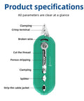 High Quality Oumefar Wire Strpper 8-16 AWG Multi Functional Electrical Tool showing product specifications and features for effective use.