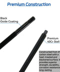 Close-up of black oxide coated and premium 40Cr steel rods from the Five-Piece Long Reach Harmonic Balancer Installer Kit.