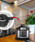 Steam Release Valve Handle For Ninja Foodi OP401 OP301 6.5 And 8 Quart Pressure Cooker Replacement Part in kitchen setting