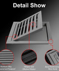 Top Tier Slick Aluminum Access Panel 16x16 Inch Sliding Shutter Style Inspection Door With Hidden Catch, showing details of waterproof aluminum alloy and filtration grid.