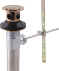 RP38958CZ Drain Assembly Fifty Fifty Pop Up In Champagne Bronze For Bathroom Faucets Durable Replacement Part Easy Install
