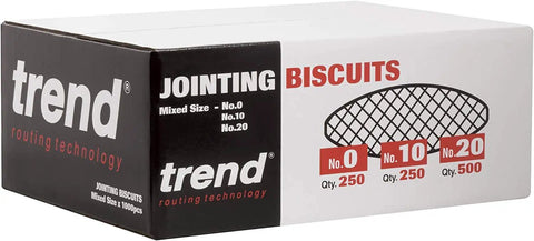 Box of Beechwood Joining Biscuits Variety Pack No 0 10 20 for woodworking joinery and furniture framing visible in packaging