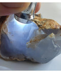 Rough Blue Agate And Chalcedony Crystal Stone For Jewelry Making And Home Decor Sky Blue Natural Rough Crystal Turquoise Blue Mineral Stone