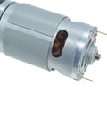 Beefy Power DC Planetary Gear Motor metal construction exposed wiring high torque industrial gearbox robotics automation
