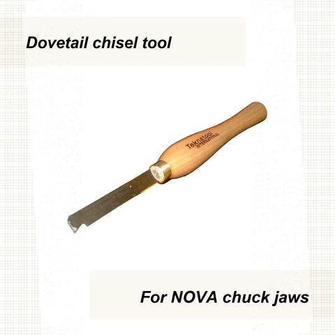 6008 Dovetail Chisel Chuck Accessory For Wood Lathe With Quick Clean Dovetails single chisel tool with wooden handle