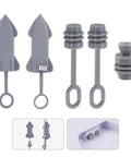 Dustproof and Waterproof Silicone Plug Caps for Starlink Mini Cable and Power Ports, five-pack showing different cap types