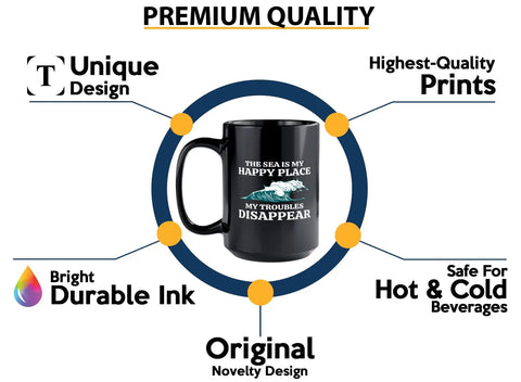 Nautical 15 Oz Coffee Mug For Boaters And Sailors A Hilarious Sailboat Glass Gift For Lake Lovers Sea Lovers And Captain Gifts Great For Morning Coffee On The Go shown with quality features including unique design, bright ink, and durability.