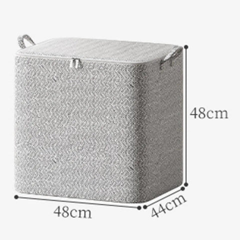 Clothes Storage Bags With Zipper, Foldable Wardrobe Organizer Bins, 110L Capacity, Non Woven Material, Sorting Box dimensions 48x44x48cm