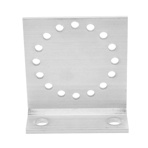 Single bracket from Heavy Duty Aluminum Alloy Angle Bracket Set For Fence And Construction Ten Pieces 3.2 By 1.2 By 3.5 Inch Corner Braces