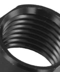 Close-up of Thru Axle Nut M15x1.5mm Black Hub Cap For Front And Rear Wheels Lightweight Aluminum Alloy End Cap Replacement