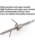 High Precision SFU1204 Ball Screw With C7 Roller Type And Single Nut, 200mm To 1000mm Length, Low Friction Smooth Linear Motion