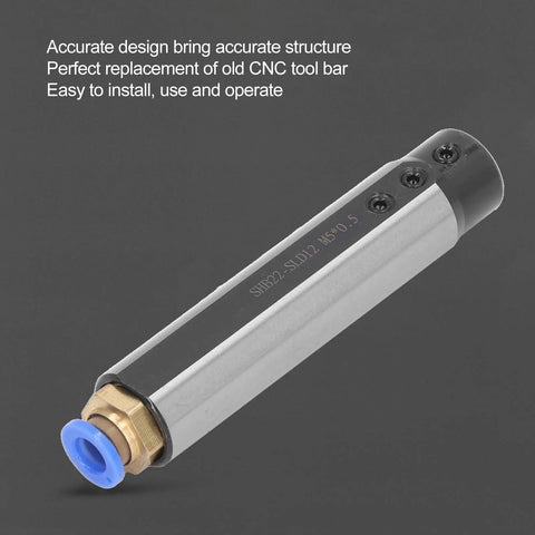 Hard Alloy CNC Lathe Tool Bar For Boring Internal Grooving And Turning Pro Grade Tool Holder With Storage Box, side view