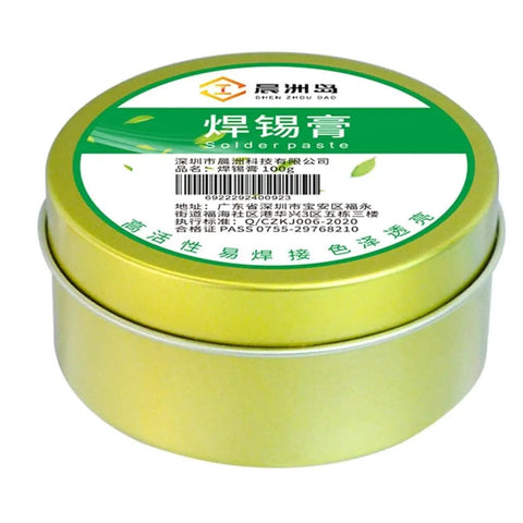 Lead Free Soldering Flux Paste For Precise Joints In Phones And Computer Hardware Repair, Iron Rosin Formula Delivers Strong Adhesion And Easy Cleanup, Safe For Electronics, Environmentally Friendly And High Performance in round tin
